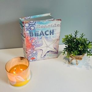 Beach themed “Book” remote holder